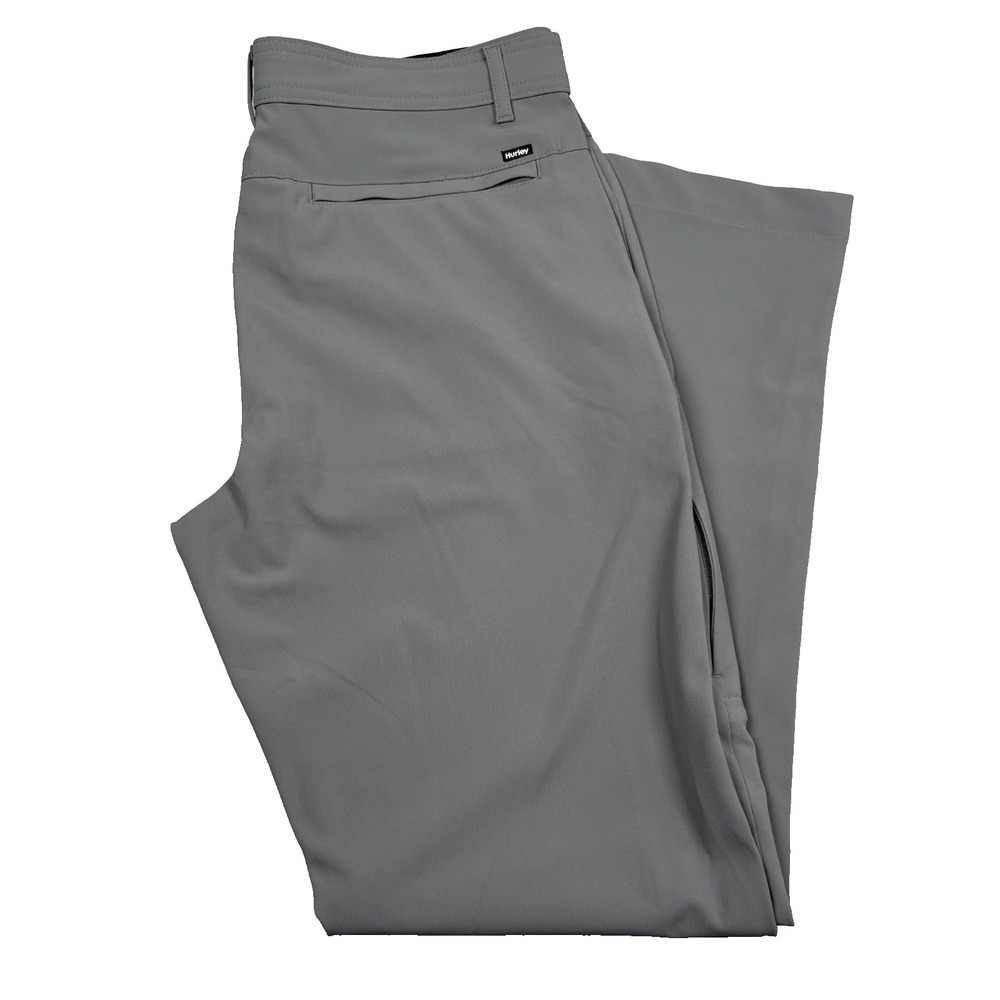 Hurley Dri-FIT Chino Golf Pants Men's 32x32 Gray Performance 4-way Stretch